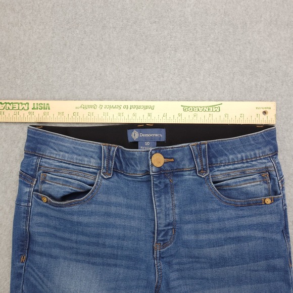 Democracy Ab‎ Solution Jeans Womens Size 10 Ankle Skimmer Denim Stretch Slimming - Picture 8 of 12